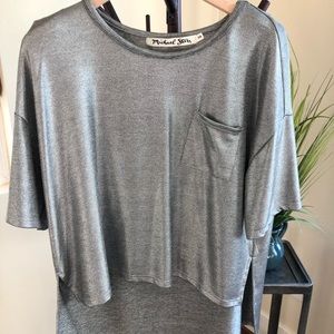 Metallic Michael star T-shirt